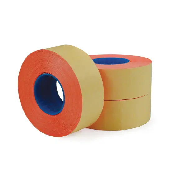 Garvey 1-Line Price Marking and Coding Label Roll, Red, 1200 Labels/Roll, 3 Rolls/Pack {1}