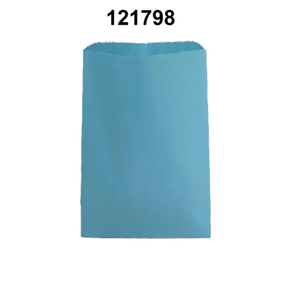 Large Colored Paper Merchandise Bags 8 1/2" x 11" Sky Blue {3}
