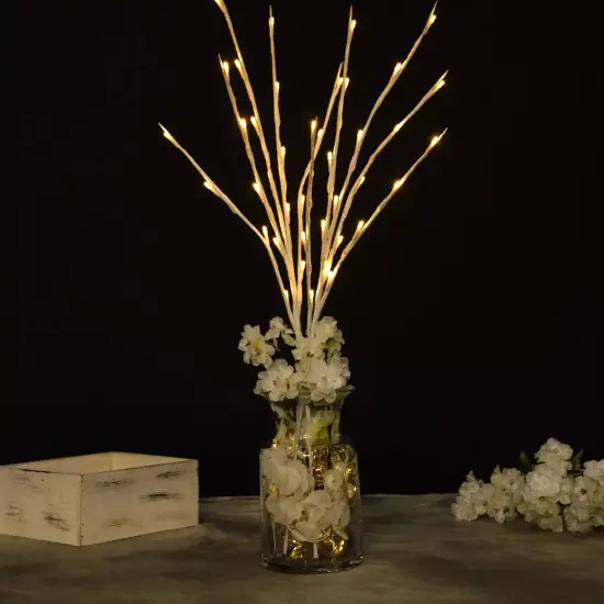 White Bushes Centerpiece LED LIGHTS Wedding Party Decorations {5}