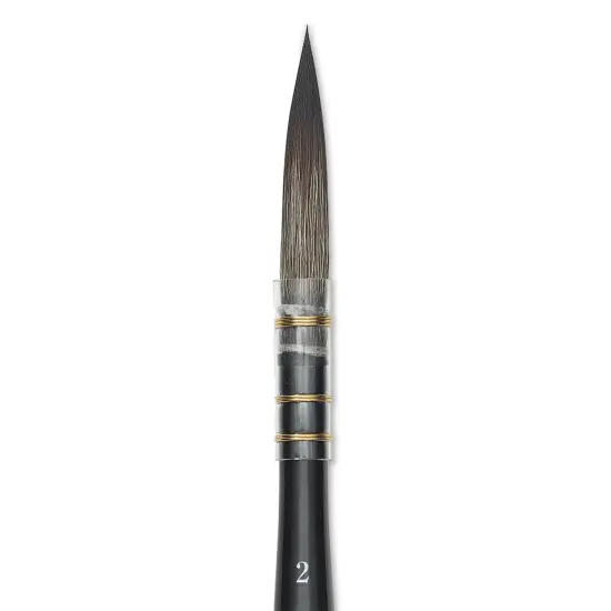 Da Vinci Casaneo Synthetic Squirrel Watercolor Brush - Quill Liner, Size 2, Short Handle, Synthetic {1}