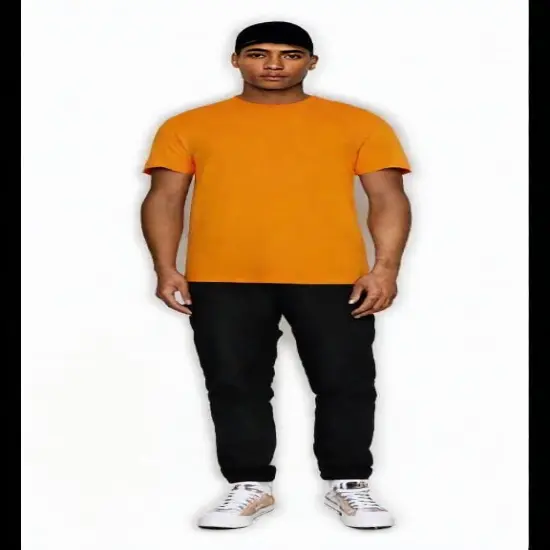 Gildan® Ultra Cotton Crewneck Short Sleeve T-Shirt Safety orange {1}