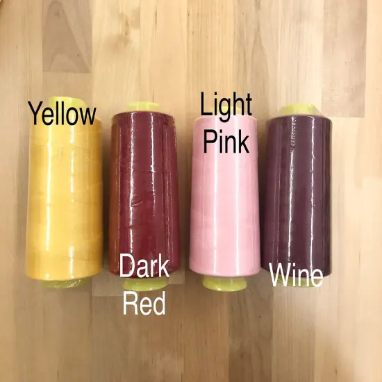 Dark Red Polyester Thread Cone 4000 Yards Strong Spun Sewing Thread for Machine & Hand Use {1}