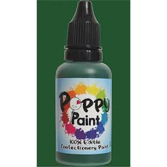 Poppy Paint Green Edible Food Color for Cake Decorating and Chocolate {3}