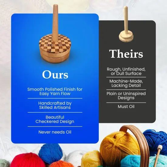 My Two Ladies | Revolving Yarn Caddy | w/Premium Case {4}