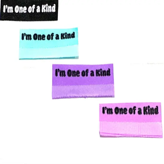 I&rsquo;m One of a Kind Woven Tags (5 packs) Pinkish {1}