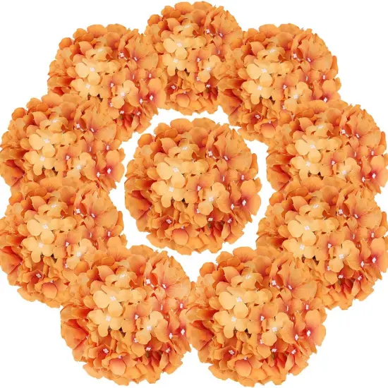 Silk Hydrangea Heads Artificial Flowers {1}