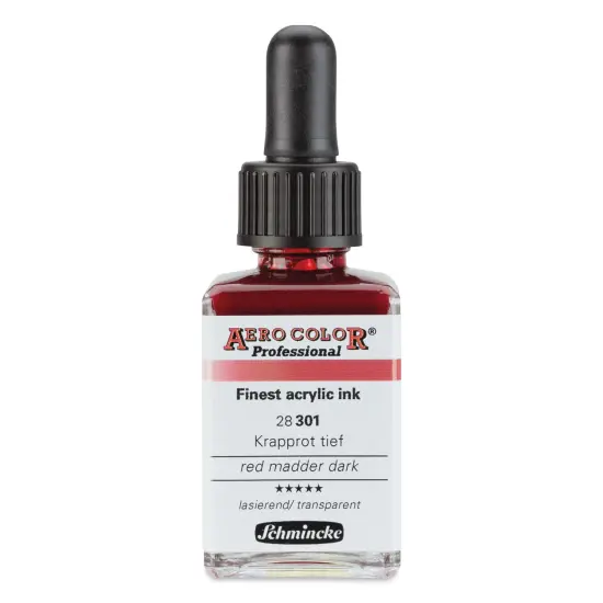 Schmincke Aero Color Professional Airbrush Color - 28 ml, Red Madder Dark {1}