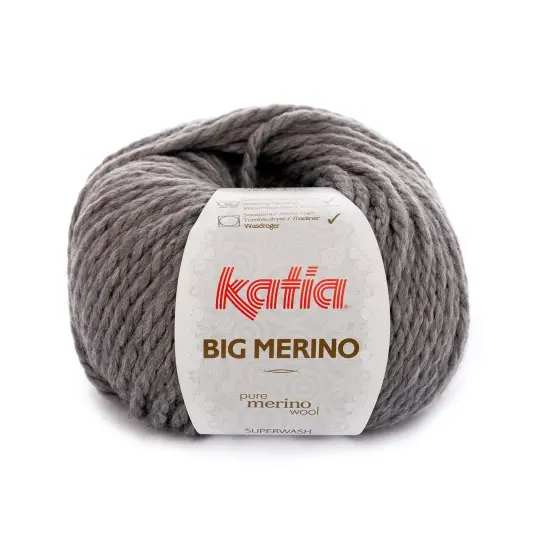 Katia Big Merino Superwash Wool Yarn Gray {1}