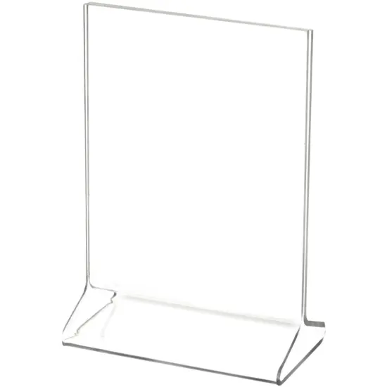 Plymor Clear Acrylic Sign Display / Literature Holder (Top-Load), 4" W x 5" H {1}