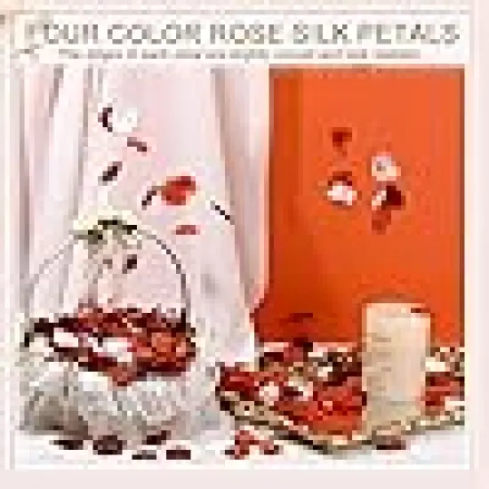 Silk Rose Petals Artificial Flower Petals for Wedding {4}
