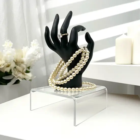 Plymor Clear Acrylic Short Square Display Riser, 2" H x 5" W x 5" D (1/8" thick) {3}