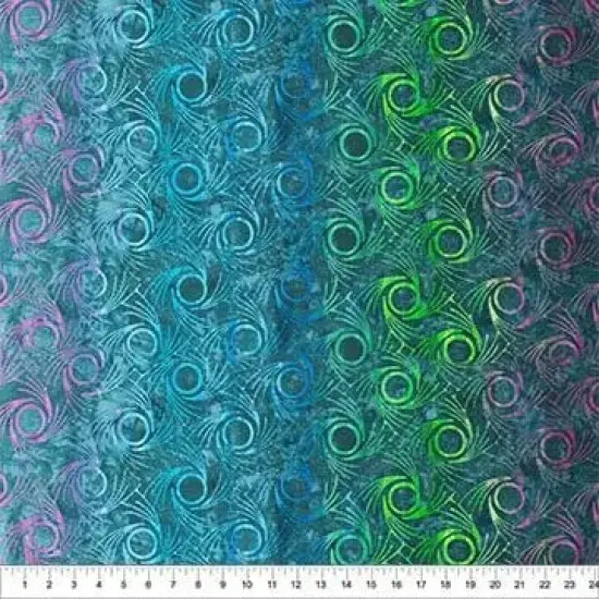 Banyan 83202-627 WHIRLPOOL - Movement - Peacock 45" Fabric Per Yard {1}