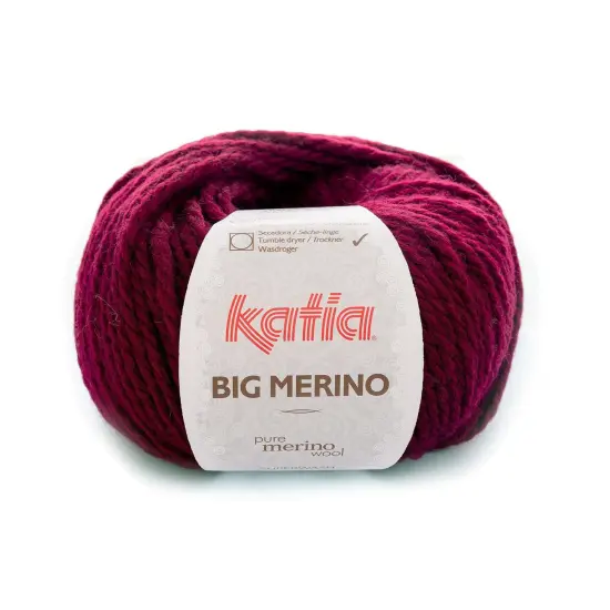 Katia Big Merino Superwash Wool Yarn Burgundy red {1}