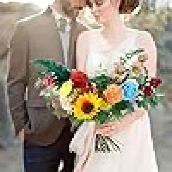 Flower Heads Fake Peony Daisy Rose Flowers {4}