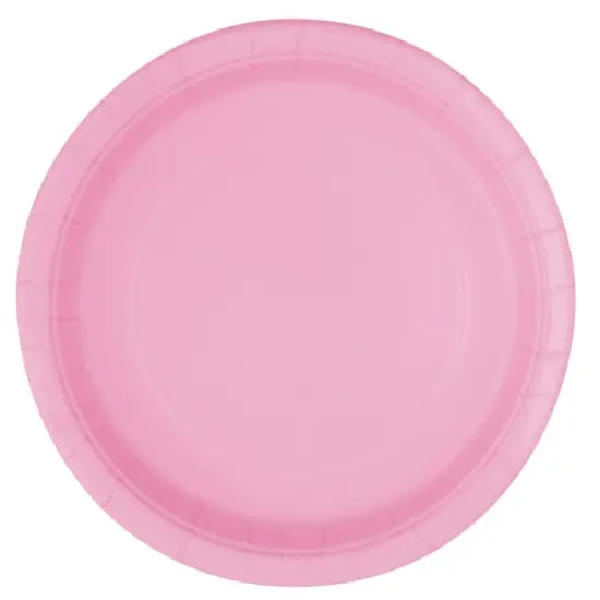 Lovely Pink 9" Plates, 16ct {1}