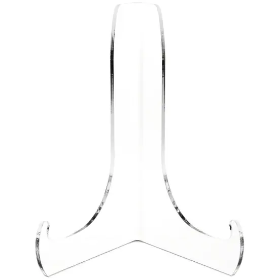 Plymor Clear Acrylic 60-Degree Angle Easel With Shallow Support Ledges, 6" H x 4.5" W x 3.5" D {1}