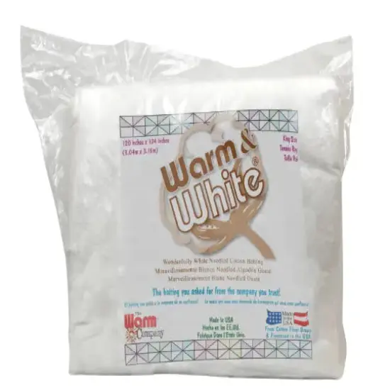Warm & White Needled Cotton Batting {1}