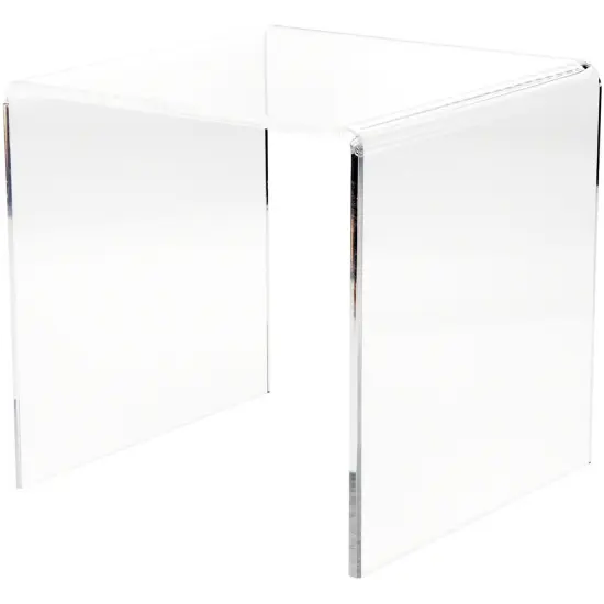 Plymor Clear Acrylic Beveled Square Display Riser {1}