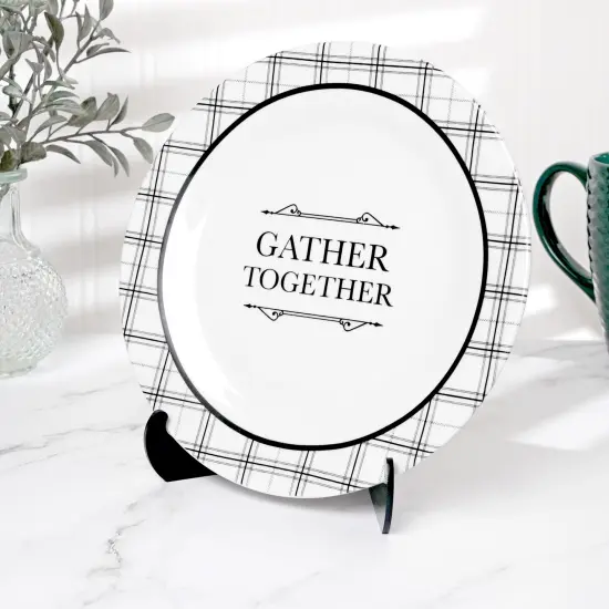 Plymor Black Acrylic 60-Degree Angle Easel With Shallow Support Ledges, 6" H x 4.5" W x 3.5" D {4}