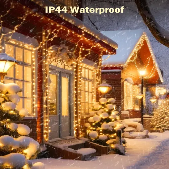 Christmas String Lights Battery Operated - 17 FT, 50 LED (Warm White) {3}