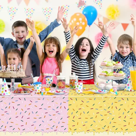 6 Pack Ice Cream Party Decorations Tablecloths {5}