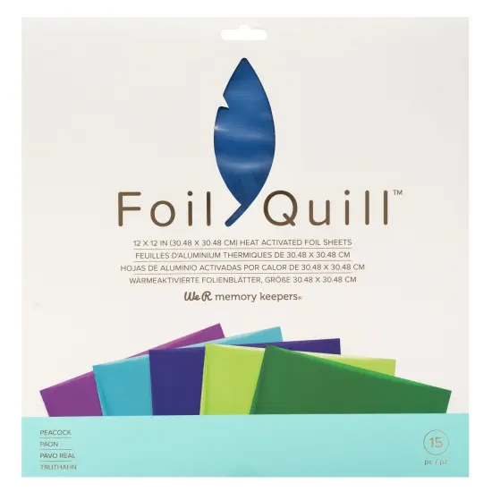 We R Foil Quill 12"X12" Foil Sheets 15/Pkg {1}
