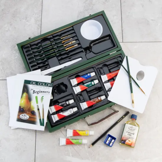 RSET-OIL3000 | Essentials™ 27pc Oil Painting Travel Art Set {6}