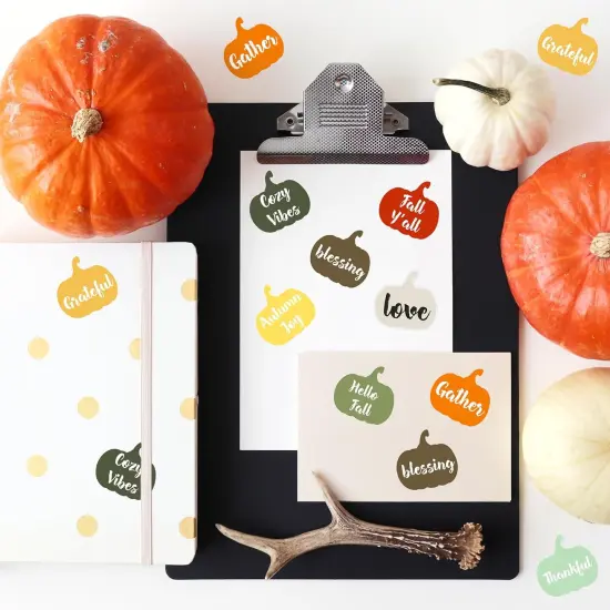 Pumpkin Fall Stickers {4}