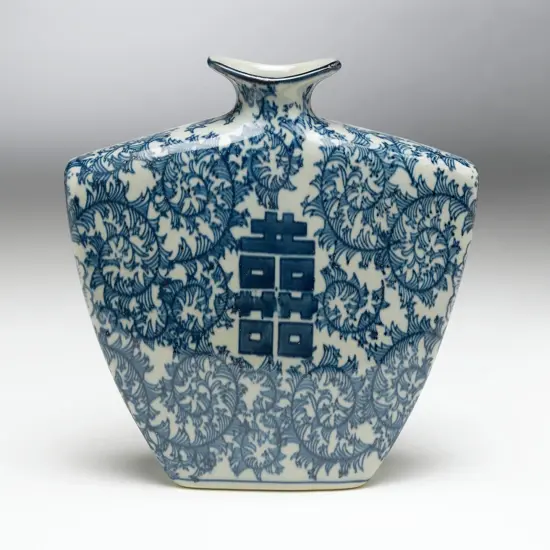 AA Importing 59724 Double Happiness Narrow Vase {1}