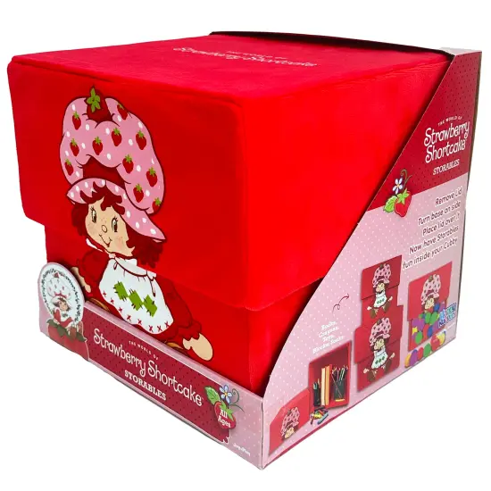 Strawberry Shortcake: Storable 8" Box - Red Character Themed Bin, Fabric Storage Container, Opening Top Lid, Holds Toys-Books-Games & More, Licensed {7}