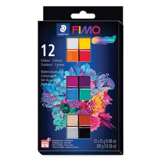 Staedtler Fimo Professional Polymer Clays - Basic Colors, Set of 12 {1}