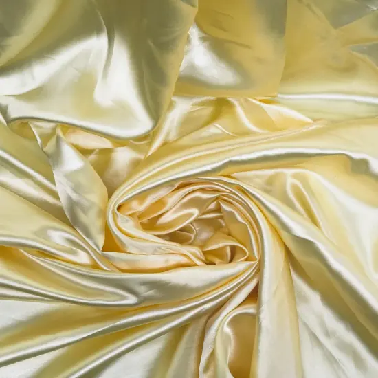 1 Yard Banana Yellow Luxe Satin Textile 100 Percent Polyester for Fashion Drapery and Creative Crafts 58/60 Inch Width {1}