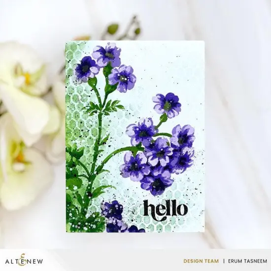 Stencil Art: Painted Geraniums Layering Stencil Set (6 in 1) {2}