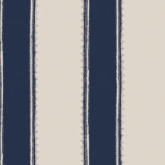 Laura Ashley Denwick Stripe Midnight Seapsray Wallpaper {4}