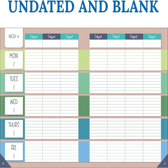 Crafty and Cool Teacher Planner - Undated (8" x 11") {4}