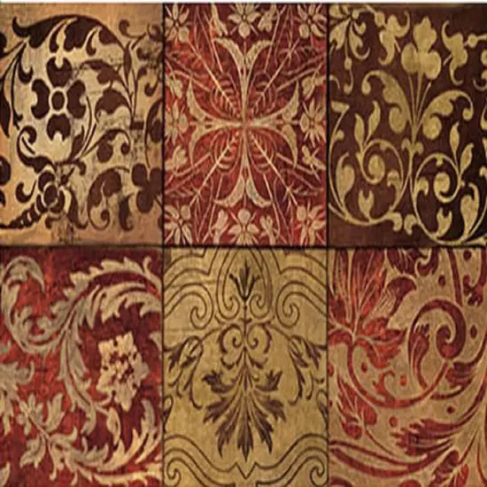 Red Mosaic Antifatigue Kitchen Mats {1}