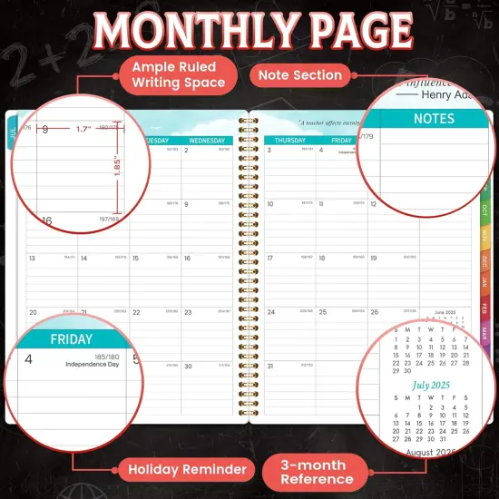 Teacher Planner 2025-2026 - 9'' x 11'' {4}