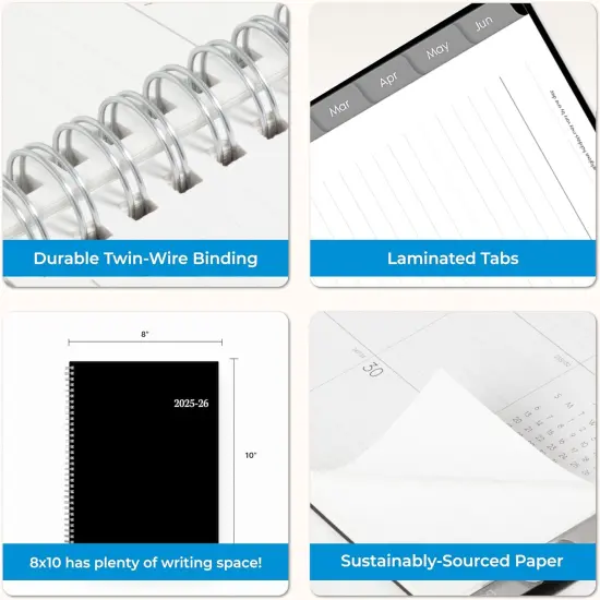 Academic Year Planner 2025-2026 - 8" x 10.875" - Dainian {5}