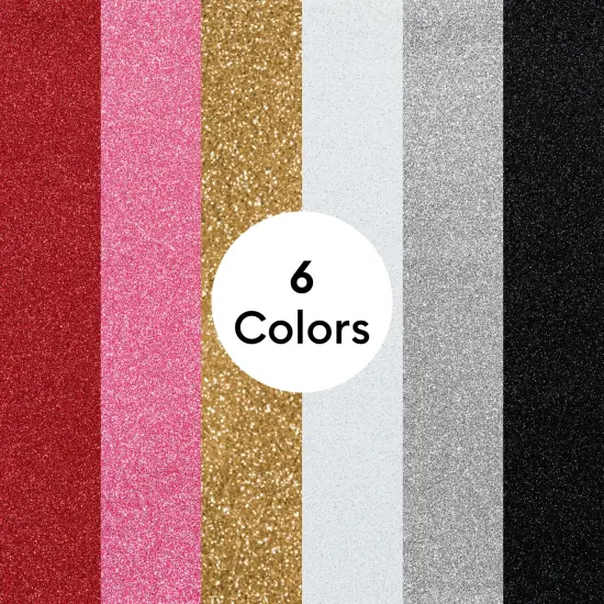 Cricut Value Glitter Iron-On, Party Sampler - 10 in x 12 in (6 ct) {2}