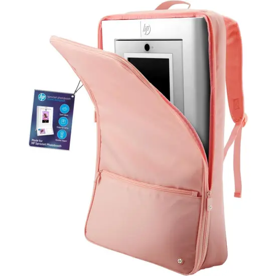 HP Sprocket Photobooth Travel Backpack (Pink), Exclusively for the HP Sprocket Photobooth Printer {1}