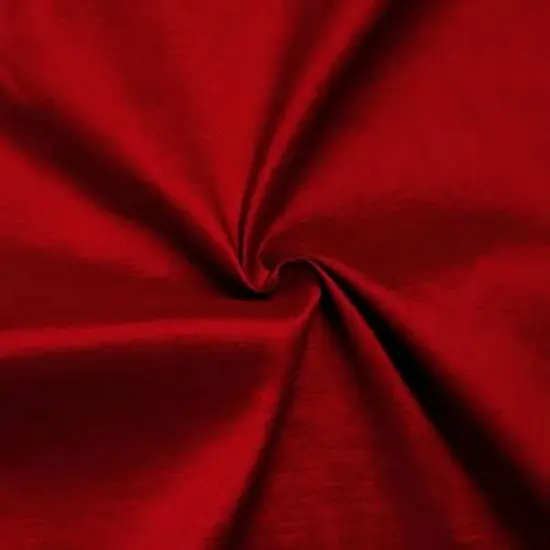 1 Yard DK Red Stretch Taffeta Fabric Solid Satin Polyester for Dresses, Bridal Gowns & Crafts 60" Wide {1}