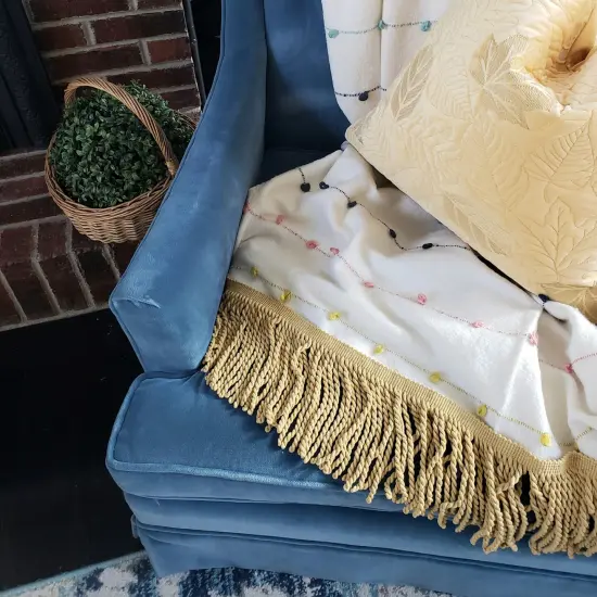 Conso Bullion 6" Fringe Beige Multi {4}