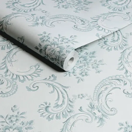 Rachel Ashwell Boudoir Beauty Blue Wallpaper {3}