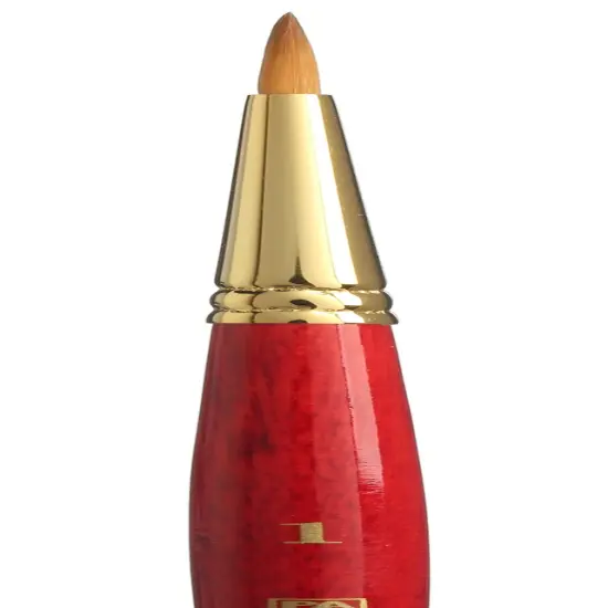 Princeton Series 4050 Heritage Synthetic Sable Brush-Short Handle Round Size 1 {3}