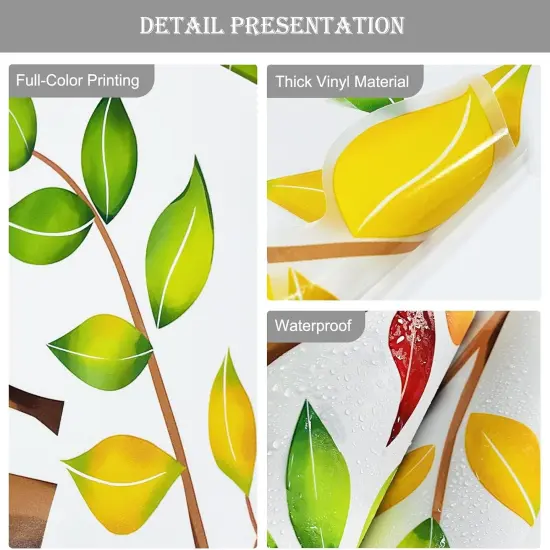 Large Fall Tree Wall Decals Autumn Tree Leaves {2}