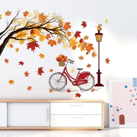 Fall Leaves Wall Decal {4}