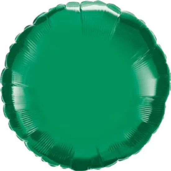 Emerald Green Round Mylar Balloon 18" {1}