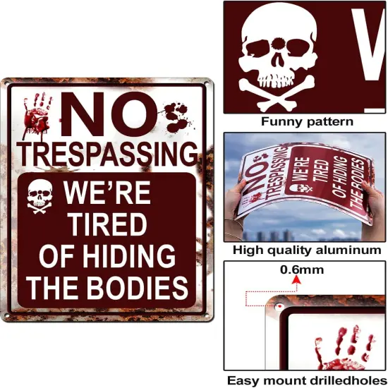 2 Packs Halloween Decoration Halloween Signs {3}