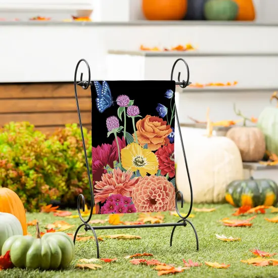 Dark French Tapestry 2 Sided Garden Flag {3}