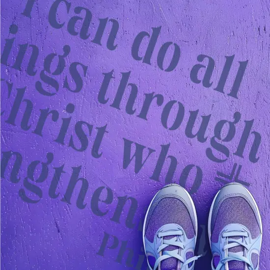 Philippians Bible Verse Parking Space Stencil | High School Senior Parking Spot Stencil | Reusable Stencil | Stencil Ease | {2}